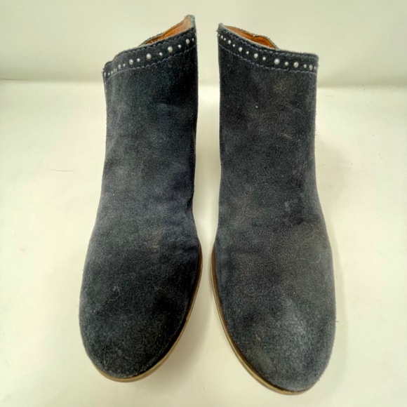 Studded Lucky Brand gray suede ankle booties. Size 8 M. - Picture 2 of 10